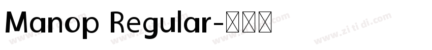 Manop Regular字体转换